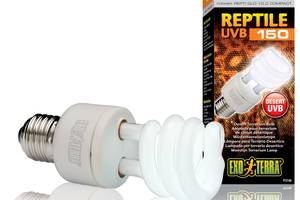 Ультрафиолетовая лампа для террариума Exo Terra REPTI GLO 10.0/13W UVB150 Е27 (15561221887)