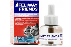 Успокаивающее средство для кошек во время стресса при содержании нескольких кошек в помещении Ceva Feliway Friends Фе...