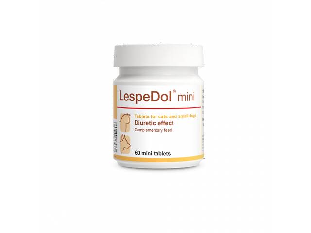 Витаминно-минеральная мочегонная добавка для мелких собак и кошек Dolfos (Долфос) LespeDol Mini 60таб