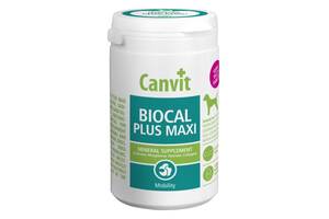 Витамины Canvit Biocal Plus Maxi для здоровья суставов зубов и костей у собак крупных пород 230 гр