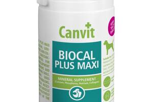 Витамины Canvit Biocal Plus Maxi для здоровья суставов зубов и костей у собак крупных пород 230 гр
