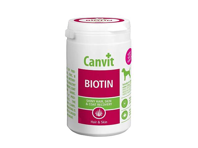 Витамины Canvit Biotin for dogs для здоровья кожи и шерсти собак всех возрастов 230 гр