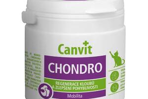 Витамины Canvit Chondro for cats для здоровья суставов у котов 100 г