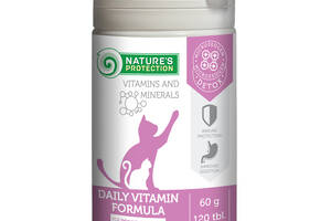 Витамины Nature's Protection Daily Vitamins Formula для укрепления иммунитета у котов 120 табл