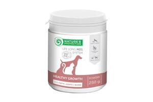 Витамины Nature's Protection Healthy growth Formula для укрепления суставов костей и зубов у собак 250 гр