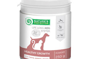 Витамины Nature's Protection Healthy growth Formula для укрепления суставов костей и зубов у собак 250 гр