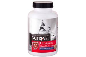 Витамины Nutri-Vet Hip&Joint Advanced глюкозамин и хондроитин с МСМ для собак 90 табл (669125244760)