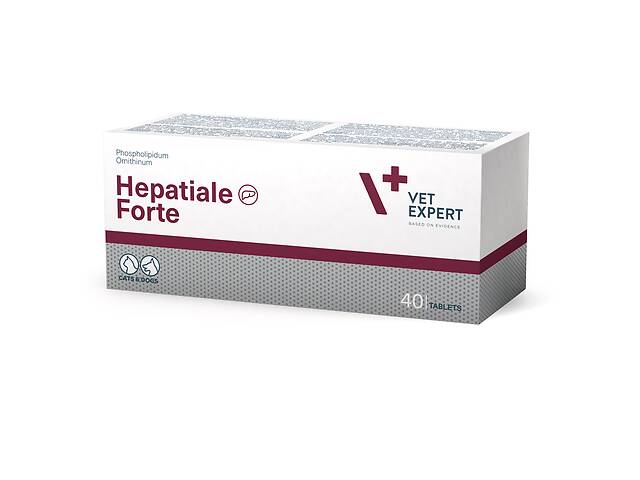 Витамины VetExpert Hepatiale Forte для здоровья печени у собак и котов 40 табл
