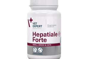 Витамины VetExpert Hepatiale Forte Small breed cats для здоровья печени у собак малых пород и котов 40 табл