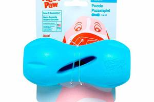 West Paw Qwizl Treat Toy (Вест Пав Квизл) игрушка для собак косточка с отверстием для лакомств Маленький - 14 см., Го...