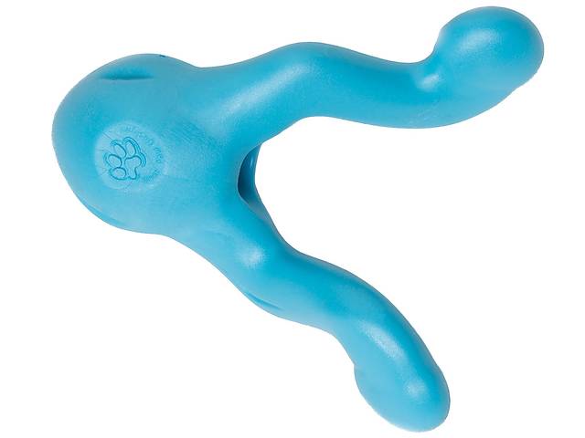 West Paw Tizzi Dog Toy (Вест Пав Тиззи) игрушка для собак с отверстием для лакомств Маленький - 11 см, Голубой