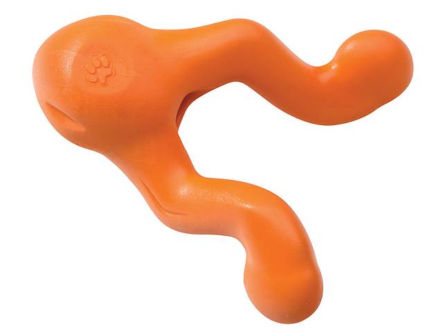 West Paw Tizzi Dog Toy (Вест Пав Тиззи) игрушка для собак с отверстием для лакомств Маленький - 11 см, Оранжевый