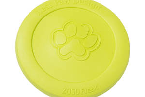 West Paw Zisc Flying Disc (Вест Пав Зиск) игрушка для собак фрисби Большой - 22 см., Зеленый