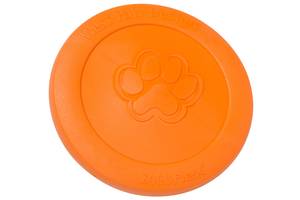 West Paw Zisc Flying Disc (Вест Пав Зиск) игрушка для собак фрисби Большой - 22 см., Оранжевый
