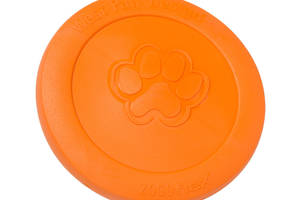 West Paw Zisc Flying Disc (Вест Пав Зиск) игрушка для собак фрисби Большой - 22 см., Оранжевый