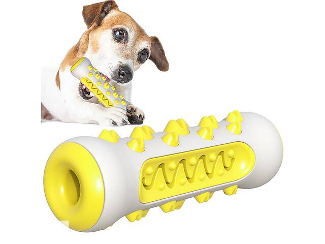 Игрушка для для чистки зубов для собак 11506 15х5х4.2 см желтая