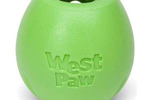 Игрушка для собак мяч с тайником для лакомств West Paw Rumbl Large Eggplant (Вест Пав Рамбл) Маленький - 8 см., Зеленый