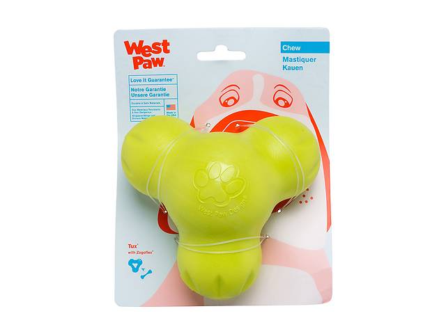 Игрушка для собак West Paw Tux Treat Toy зеленая 13 см