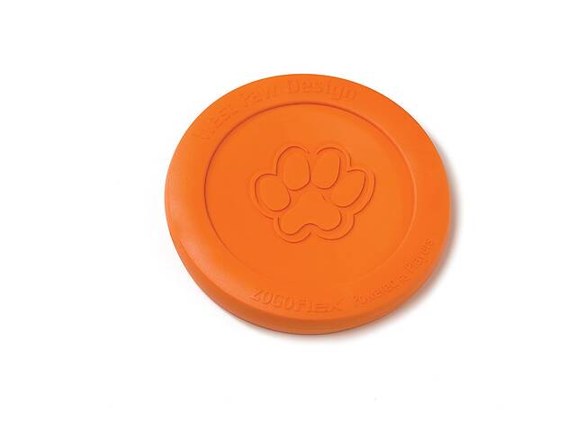 Игрушка для собак West Paw Zisc Flying Disc оранжевая 17 см