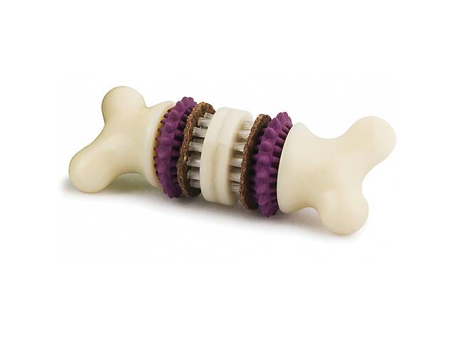 Игрушка для зубов c лакомством для собак Premier Bristle Bone M Белый (729849129696)