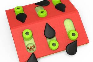 Игрушка интерактивная для котов Outward Hound Nina Ottosson Puzzle Play Melon Madness Разноцветный