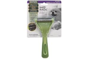 Инструмент для средней и длинной линяющей шерсти собак Safari Shed Magic MEDIUM 9,3х16 см (76484961267)