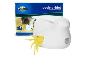 Интерактивная игрушка для котов PetSafe Peek-a-Bird Electronic Cat Toy 10х15,6х12 см Белый (729849169616)