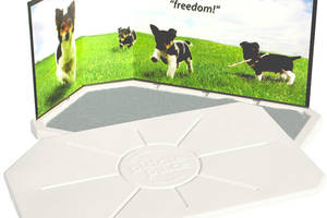 Защитный барьер для собачьего туалета PetSafe Piddle Place Guard Freedom 103х36 см Зелено-белый (729849159013)