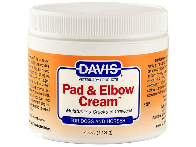 Заживляющий крем для лап локтей колен Davis Pad Elbow Cream 113 мл