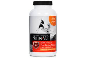 Жевательные таблетки Nutri-Vet Joint Health Plus Perna Mussel с глюкозамином МСМ для собак 100 таблеток (669125666678)