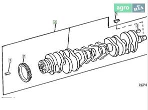 Колінвал RE535300 до трактора John Deere