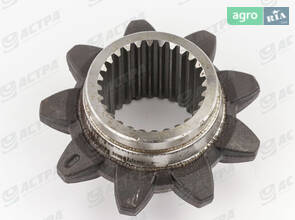 Зірочка Z=9 верхнього вала похилої камери шліцева  650787.0