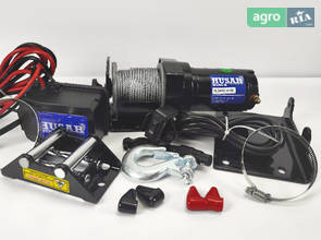 Электрическая лебедка для квадроцикла 0,9т 12v BST 2000 LBS Husar Winch