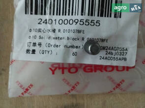 Заглушка φ10 R.010107BFE 240100095555