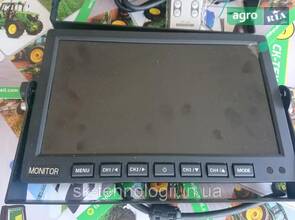 Монітор-відеореєстратор заднього виду 10.1" з камерами для трактора, комбайна, вантажівки, автомобіля (Cametet)