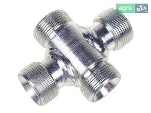 Штуцер Крестовина S32 (М27х1,5-М27х1,5-М27х1,5-М27х1,5) (пр-во АгроИмпульс) КР.S32