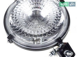 Фара МТЗ робоча кругла (галогова лампа) металік. корпус (SILA) ФПГ-101