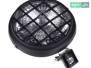 Фара МТЗ робоча кругла (галогова лампа) металік. корпус, захисна решітка (SILA) ФПГ-101-2