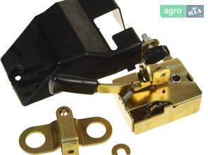 Замок дверей левый УК кнопочный роторный с крышкой и скобой (пр-во SILA) 80-6105050