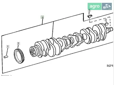 Вал RE535300 до трактора John Deere - фото