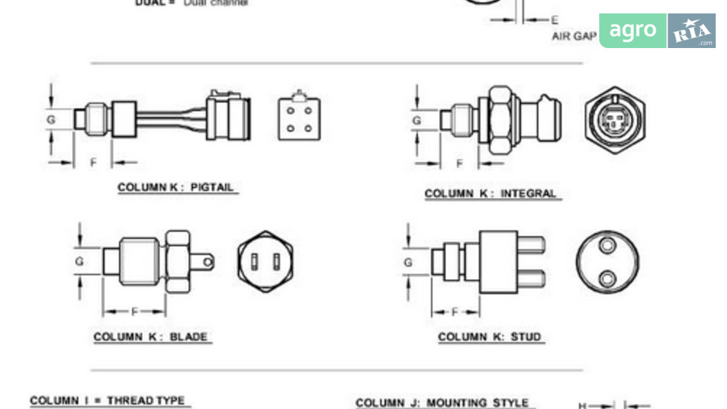Датчик оборотов RE530046, RE534550, RE524231 для трактора John Deere - фото 1