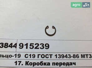 Кільце-19 С19 ГОСТ 13943-86 МТЗ (вир-во МТЗ) 915239