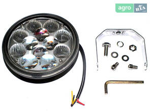 Фара LED кругла 36W, 12 ламп, гібридний промінь 12/24В (пр-во Юбана) 453701059