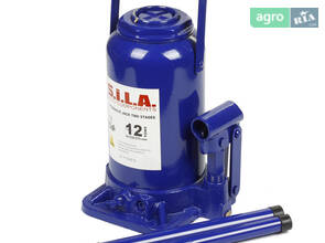 Домкрат гідравлічний 12т двухштоковый (230-575 мм) СИНІЙ SL 11.T02012