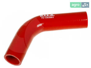 Шланг радіатора верхній L=270 силікон сін/оранж (пр-во SILA AC) 70-1303001