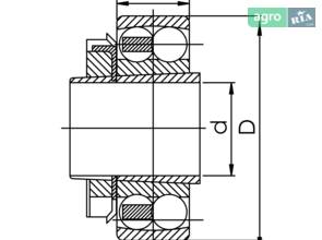 Підшипник 1205 K+H205
