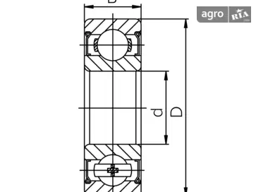 Підшипник 6206 ZZ - фото