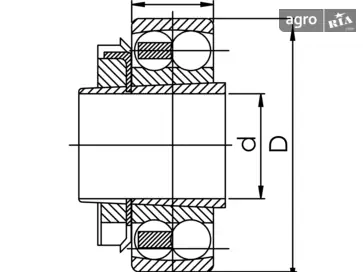 Підшипник 1308 K+H308 - фото