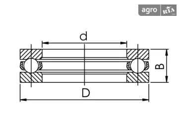 Підшипник 51106 - фото