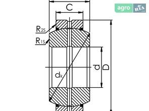 Підшипник GE50E 2RS ZVL
